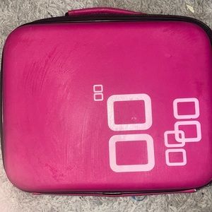 Pink Nintendo ds container for console/games